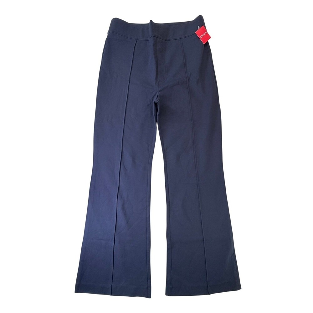 Spanx High Rise Flare Pants Women's 1X PerfectFit Classic Navy Chino Pull-On
